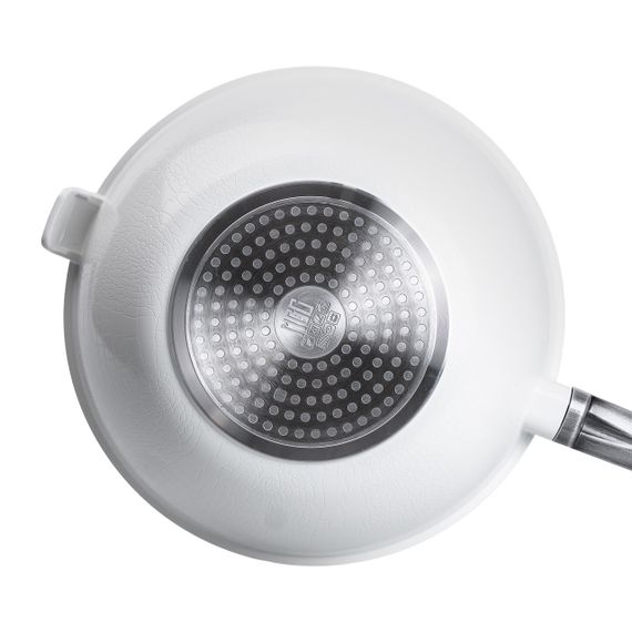 Алюмінієва сковорода 5.6 л з керамічним покриттям антипригарним Ø 30 см Біла MGC HP-4-460W | Зображення 2