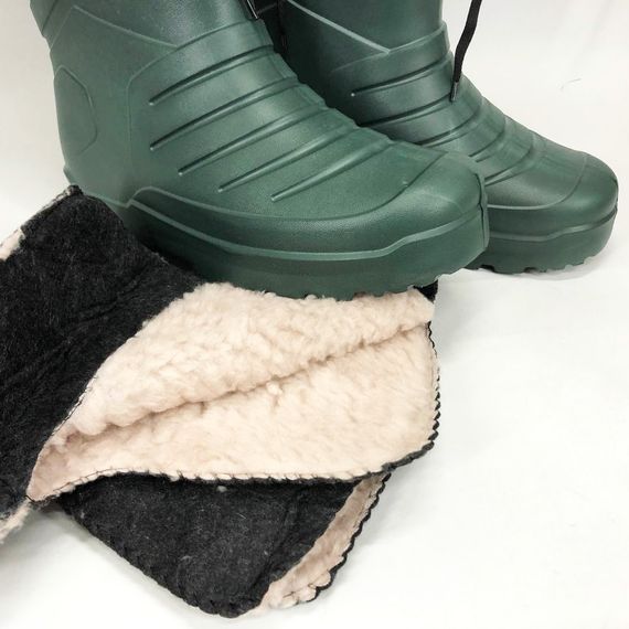 Мужские сапоги для рыбалки утепленные, Качественные резиновые сапоги мужские Резиновые стеганые TE-38 | Зображення 4