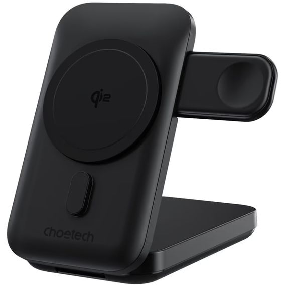 УМБ Choetech Magnetic Wireless 10000mAh 20W PD,QC USB-C,USB-LightningQi-2 15W,AppleWatch charg Black | Зображення 2