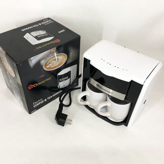 Маленька кавоварка Domotec MS-0706 / Маленька кавоварка для дому / Кавоварка WD-564 для дому | Зображення 5