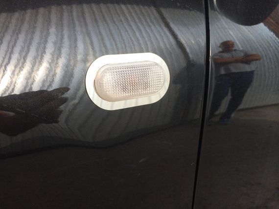 Обводка поворотника (2 шт, нерж) для Nissan Note 2004-2013 гг