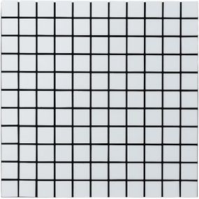 Самоклеюча алюмінієва плитка 300х300х3мм Біла мозайка SW-00001775