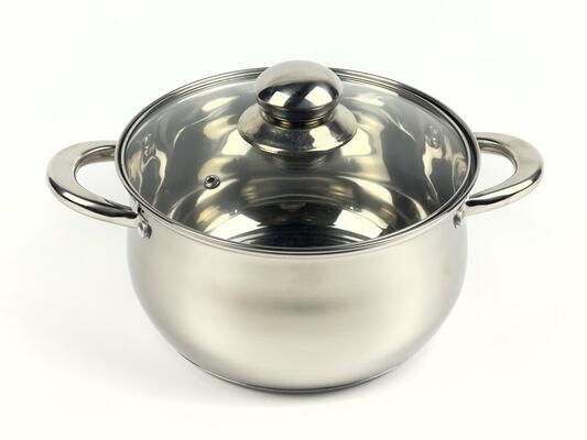 Каструля з кришкою Best Seller LB-1927CD 22х12.5 см 4.5 л срібляста