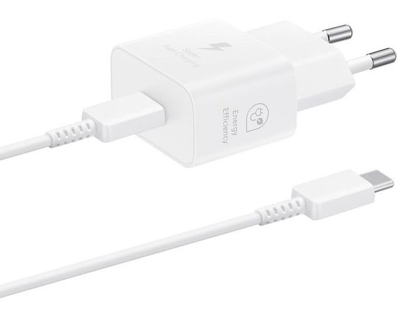 Мережевий зарядний пристрій Samsung 25W Travel Adapter + Type-C cable White (EP-T2510XWEGEU)