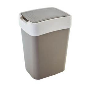 Відро для сміття 45 л пластик какао/біла троянда Євро Алеана