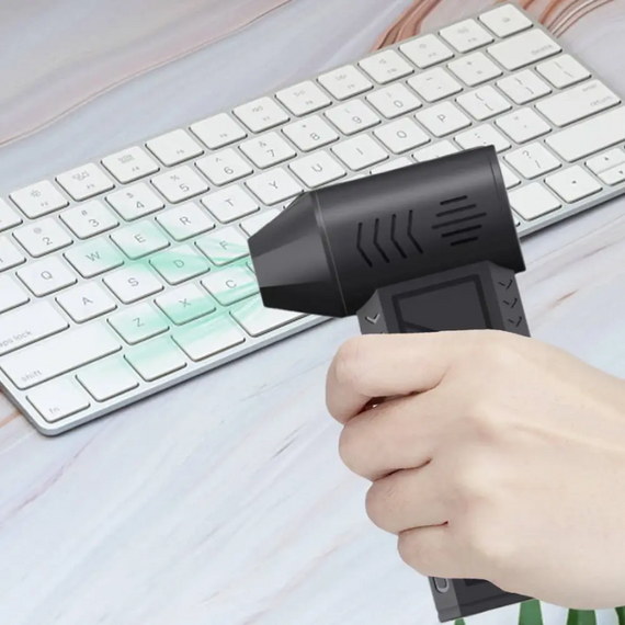 Повітродувка портативна акумуляторна, потужний турбовентилятор, портативний турбофен | Зображення 2