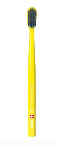 Зубна щітка Curaprox CS 5460 "Ultra Soft", d 0,10 мм. Жовтий з синім (YB)