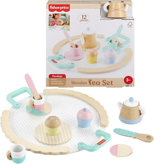 Дерев'яний ігровий чайний набір Fisher-Price Wooden Tea Set