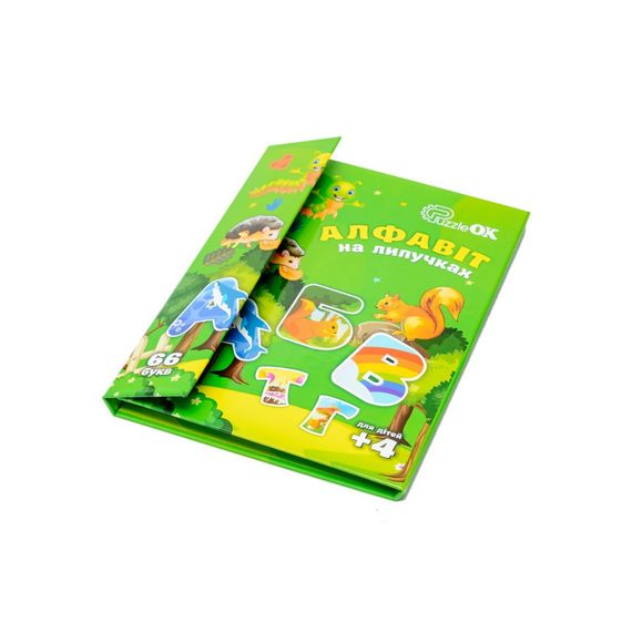 Развивающий детский "Алфавит на липучках" Puz-26919, 66 букв | Зображення 1