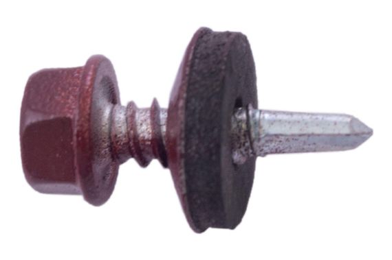 Саморез кровельный Apro - 4,8 x 19 мм RAL 3005 (50 шт.) (9R648193005) | Зображення 1