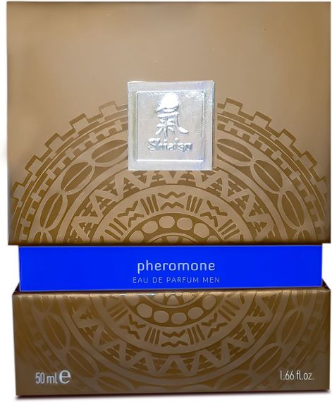 Духи з феромонами чоловічі SHIATSU Pheromone Fragrance men darkblue 50 ml | Зображення 1