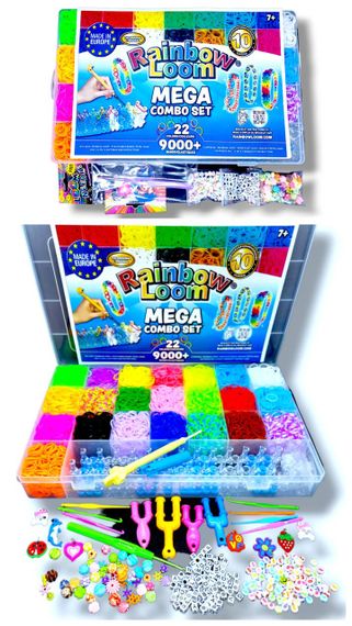 Набір гумок для плетіння браслетів Rainbow Loom, кейс 9000 шт | Зображення 3