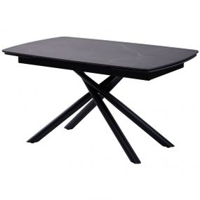 Стол раскладной Concepto PALERMO BLACK MARBLE керамика 140-200 см