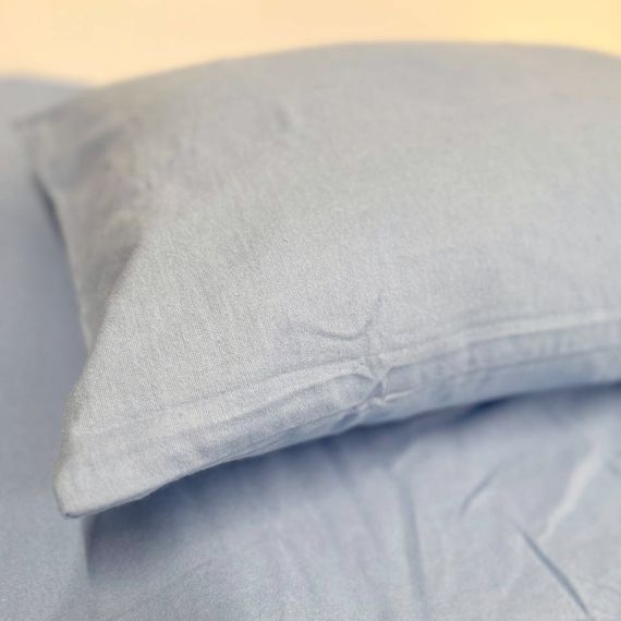 Простирадло на гумці SoundSleep Delicacy фланель 90х200 см блакитний (94287080) | Зображення 3