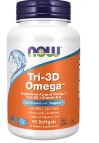 NOW TRI-3D ОМЕГА в мягких капсулах №90