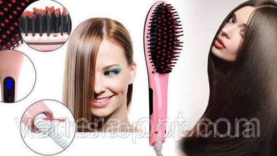 Электрическая расческа-выпрямитель FAST HAIR STRAIGHTENER HQT-906 | Зображення 1