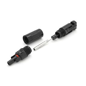 Конектор RISIN MC4, з діодом постійного струму, 25А,1000 В, 0.5mmΩ, вогнестійкість UL94-VO,IP67, -40℃-+90℃, Black