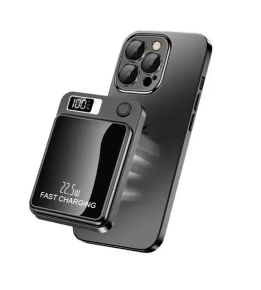 Магнітний повербанк (Power Bank) 10000mAh з MagSafe, швидкою зарядкою 22.5W та LED-дисплеєм для iPhone 12/13/14/15/16 | Зображення 2