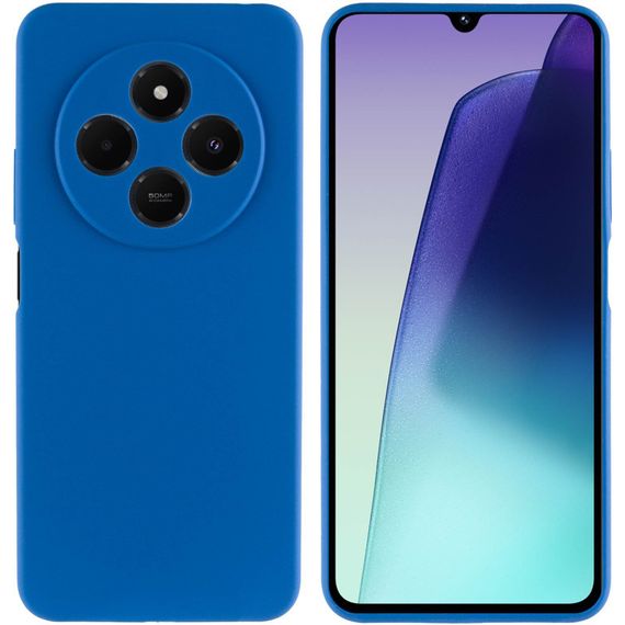 Чохол Silicone Cover Lakshmi Full Camera (AA) для Xiaomi Redmi 14C / Poco C75 Синій / Navy Blue | Зображення 1