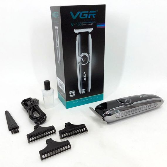 Мужской набор для стрижки волос беспроводной VGR, Електромашинка для стрижки, Подстригательная машинка TC-90 | Зображення 2