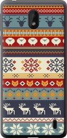 Чехол на Nokia 1 Plus Рождественский орнамент "3303u-1677-17620"