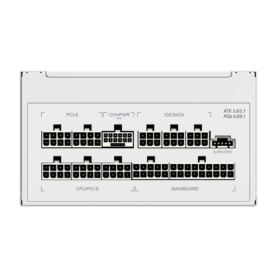 Блок живлення Gamemax 1300W RGB-1300 WH (RGB-1300 WH (ATX3.0/3.1 PCIe5.) | Зображення 7