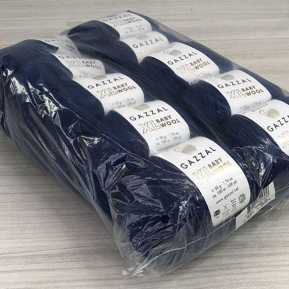 Пряжа Gazzal – Baby Wool XL колір 802 Синій | Зображення 3
