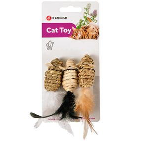 Іграшка для котів Flamingo Gaby Mouse, 3 шт х 5 см