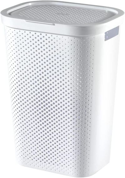 Корзина для белья пластиковая Curver Infinity 60 л 04754 белая, прочная и удобная