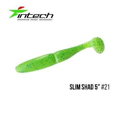 Силіконова приманка, Їстівний силікон Intech Інтеч Slim Shad 5" 5 шт #21