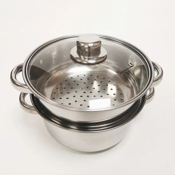 Пароварка-мантоварка Bohmann BH-3215 2.5 л 18 см срібляста | Зображення 6