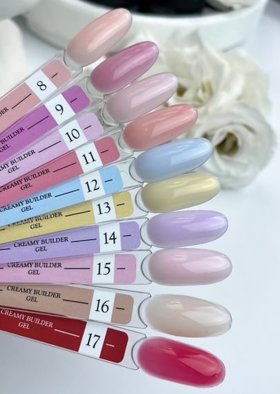 Гель для нарощення нігтів Crooz Creamy gel 12 (світло-блакитний) 15мл | Зображення 3
