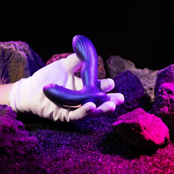 Анальна вібропробка з пульсацією Hueman - Galaxy Tapping Buttplug Sex Aura | Зображення 9