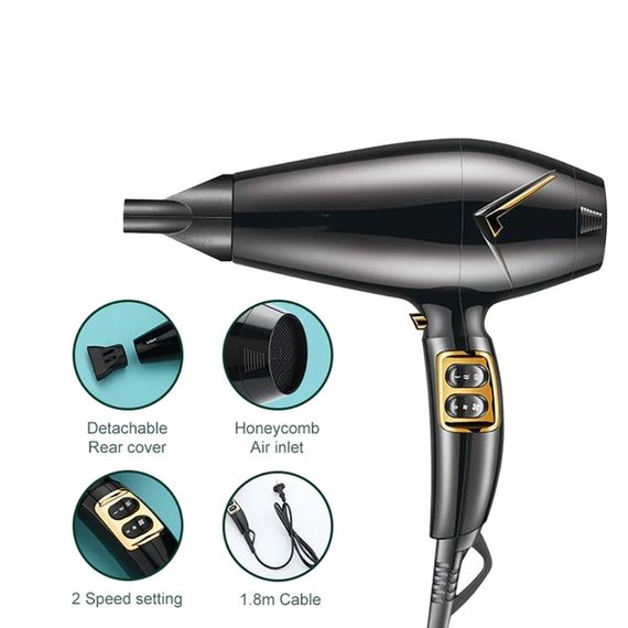 Фен для укладки волос компактный с концентратором XPRO VGR-423 черный (41275-423_403) | Зображення 3