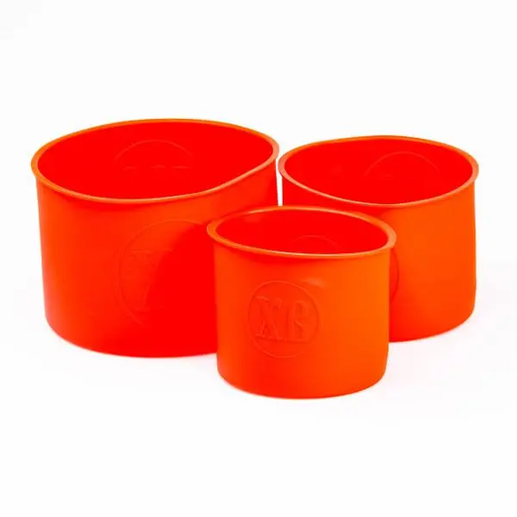 Набір форм для випічки паски силіконові 3 шт 1.7 л, 1 л, 0.6 л форми для паски Червоні HP-35-553R