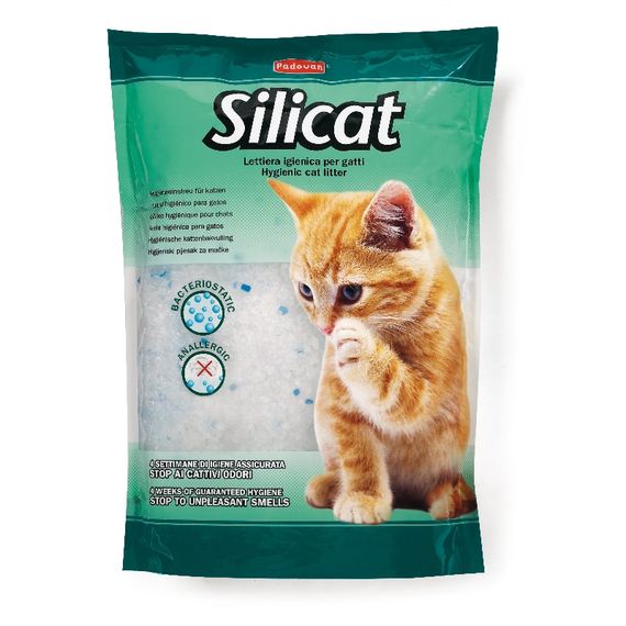 Cиликагелевый наполнитель Padovan Silicat без запаха 5 л