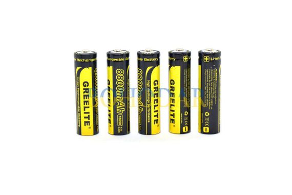 Акумулятор GREELITE 18650 8800 mAh Li-Ion 4.2V 9.6Wh літій-іонний з захистом | Зображення 3