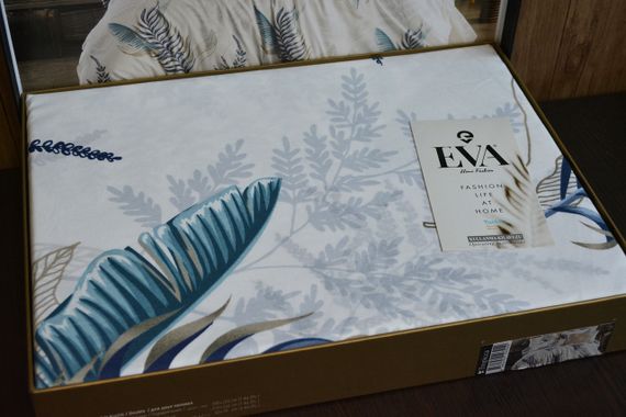 Постільна білизна EVA Ranforce 160 х 220 см. Tropicca Turkuaz | Зображення 2