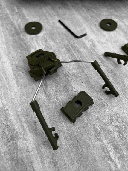 Rail kit кріплення на fast шолом активних, адаптер, на рейки олива ОН7748 | Зображення 1