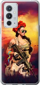 Чехол на OnePlus 9RT Украинка с оружием "5316u-2520-17620"