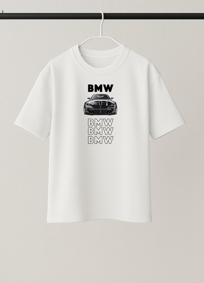 Футболка БМВ BMW білий S M