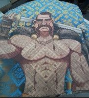 Екосумка з двунитки Козак з мечем