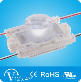 Светодиодный модуль MG21DB Rishang (254Lm)  с линзой (по оси X=47° & Y=12°) для ситилайтов, DC 12V, IP68