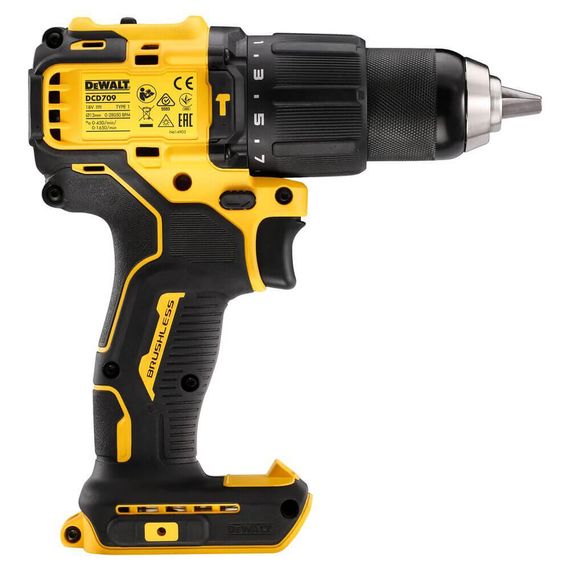 Дрель- шуруповерт аккумуляторная бесщёточная ударная 65 Нм DeWALT DCD709M2T | Зображення 4