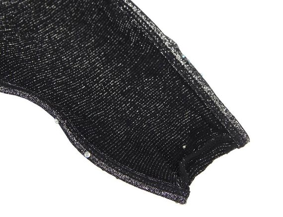 Боді зі стразами Star Night з відкритою спиною, чорне, XS-M Sex Aura | Зображення 5