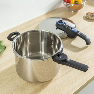 Кастрюля Tefal Secure Trendy, 4л, (скороварка) з паровим кошиком (P2580402) | Зображення 4