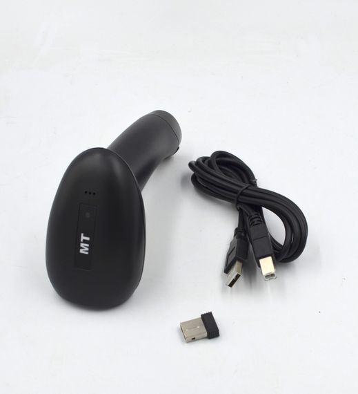 Сканер штрих-кодов 1D, CCD беспроводной Mobitehnika MT-2368 чёрный 2.4G USB (MT-2368)