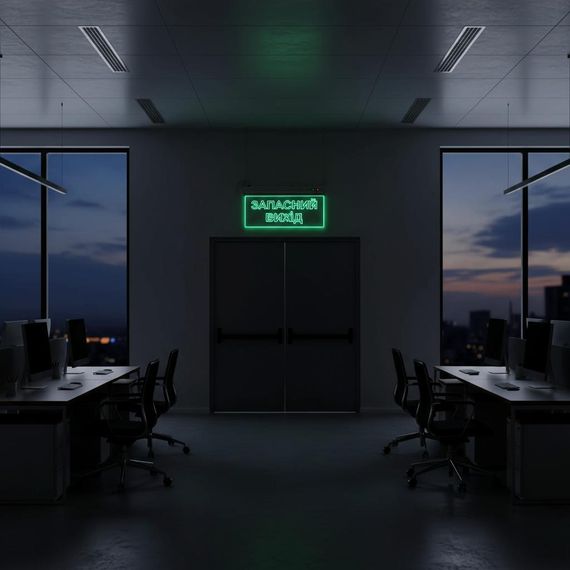 Світильник аварійний евакуаційний Запасний Вихід S503 ACRYLIC LED 3W GRAVING Ny95000489 | Зображення 1