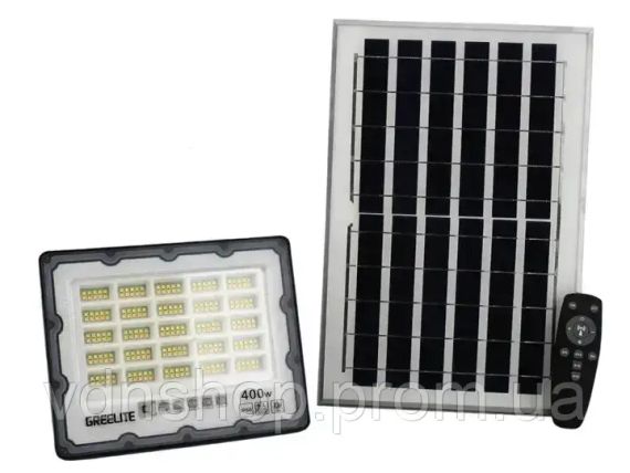 Уличный фонарь на столб мощностью 400 Вт с солнечной панелью и пультом