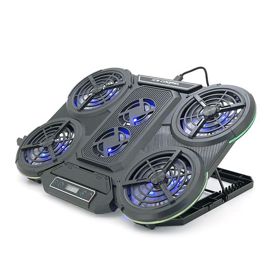 Підставка під ноутбук IceCoorel Q6, до17", fan4-100x15/2-70x15 мм | Зображення 1